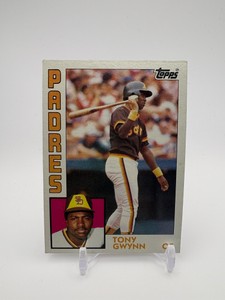 1984 Topps Tony Gwynn Baseball Card, Early Career Card of this MLB Hall of Famer