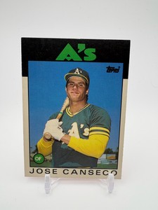 1986 Topps Traded Jose Canseco Rookie Card Oakland Athletics