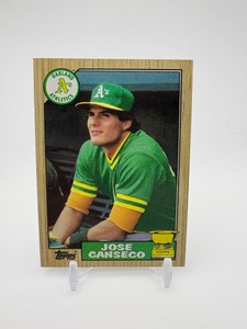 1987 Topps Jose Canseco All Star Rookie Card Oakland Athletics