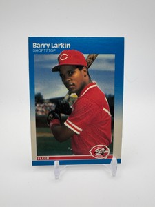 1987 Fleer Barry Larkin Rookie Card Cincinnati Reds