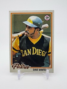 1978 Topps Dave Winfield San Diego Padres Minnesota Native and MLB Legend