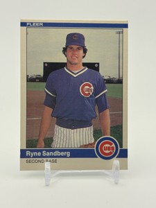 1984 Fleer Ryne Sandberg 2nd Year Card Chicago Cubs