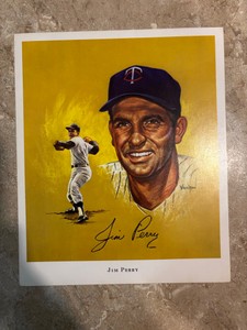 1970 Super Valu Minnesota Twins Art Print Jim Perry
