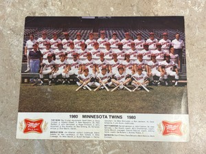 1980 Minnesota Twins Team Picture Team Issued