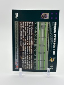 2007 Topps Adrian Peterson Rookie Minnesota Vikings Legend