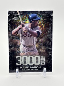 2016 Topps Chrome 3000 Hits Club Hank Aaron Milwaukee Braves Legend Hall of Fame