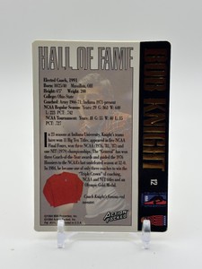 1994-95 Action Packed Basketball Hall of Fame - Bob Knight #12 Rookie Card Coach