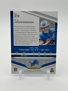 2019 Panini Playoff - Rookies T.J. Hockenson #219 Rookie Card Minnesota Vikings