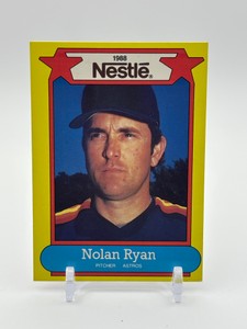 1988 Nestle - Nolan Ryan #43 MLB Hall of Famer Texas Rangers