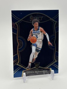 2020-21 Panini Select - Concourse Jaden McDaniels #88 Blue Rookie Card Minnesota Timberwolves