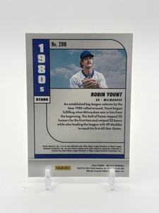 2022 Panini Mosaic - 1980s Stars Robin Yount #288 MLB Legend Milwaukee Brewers