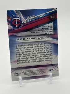 2017 Bowmans Best - Top Prospects Royce Lewis Rookie Refractor Minnesota Twins