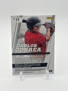 2013 Panini Prizm Perennial Draft Picks - Carlos Correa Rookie Card Minnesota Twins and Houston Astros