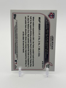 2022 Topps Chrome Update Series - Rookie Debut Joe Ryan Rookie Card