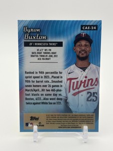 2024 Topps Chrome - AllEtch Byron Buxton Insert Card Minnesota Twins Minnesota Twins