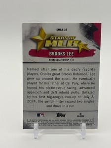 2025 Topps Series 1 - Stars of Mlb Brooks Lee Rookie Card Minnesota Twins