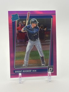 2021 Panini Donruss Optic - Rated Rookie Brent Rooker #68 Pink Prizm Rookie Card Minnesota Twins