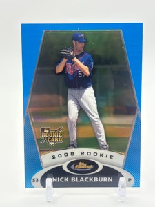 2008 Topps Finest - Nick Blackburn #129 Rookie Blue Parallel #d 201299 Minnesota Twins