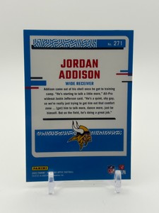 2023 Donruss Optic Rated Rookie Jordan Addison Minnesota Vikings Card