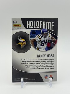 2021 Panini Mosaic - Holofame Randy Moss #4 Mosaic Prizm Minnesota Vikings Card