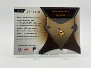 2005 Leaf Certified Materials - Certified Skills Nate Burleson #d 363750 Minnesota Vikings