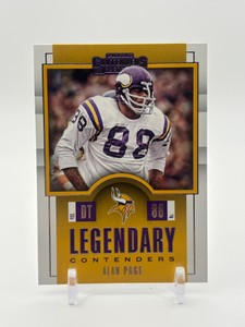 2017 Panini Contenders - Legendary Contenders Alan Page Minnesota Vikings NFL