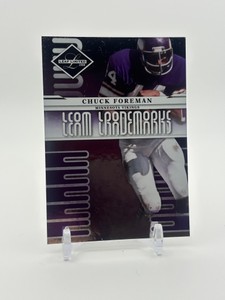 2008 Leaf Limited - Team Trademarks Chuck Foreman #d 293999 Minnesota Vikings NFL