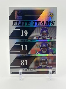 2006 Donruss Elite Elite Teams Insert Card Featuring Daunte Culpepper, Nate Burleson and Troy Williamson #d 5561000