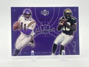 2003 Upper Deck Pros & Prospects - Daunte Culpepper and Marquel Blackwell Card #d 9891800 Minnesota Vikings NFL
