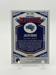 2021-22 Panini Chronicles - Marquee Jalen Suggs #338 Rookie Card NBA