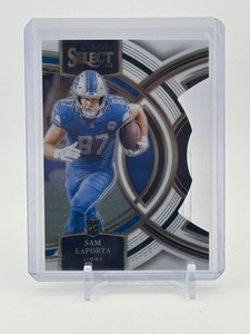 2023 Panini Select - Premier Level Sam LaPorta #106 Silver Prizm Die-Cut Rookie Card