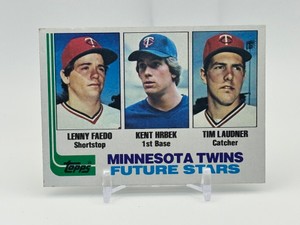 1982 Topps Kent Hrbek Lenny Faedo Tim Laudner #766 (Rookie Card)