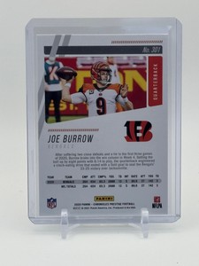 2020 Panini Chronicles - Prestige Rookies Update Joe Burrow Rookie Card