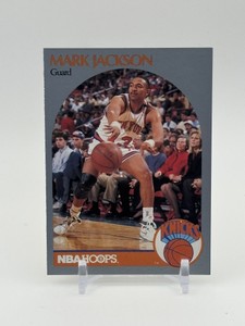 1990-91 NBA Hoops - Mark Jackson #205 Famous Menendez Brothers in the Background Classic 1990s Collectible Card
