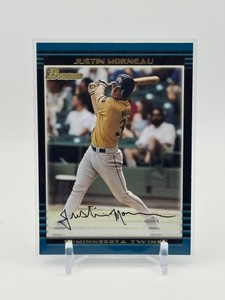 2002 Bowman Justin Morneau Rookie Card Minnesota Twins Legend