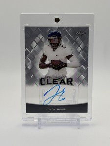 2018 Leaf Trinity - Clear Autographs JMon Moore Autograph Card Green Bay Packers