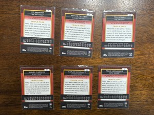 2011 Topps Triple Threads Serial #d Insert Card Lot, CC Sabbathia, Prince Fielder, Tom Seaver, Miguel Cabrera, Carlos Gonzalez, Felix Hernandez, all Cards #d to 1500