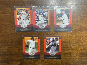 2011 Topps Triple Threads Serial #d Insert Card Lot, Ryan Howard, David Wright, Thurman Munson, CC Sabbathia, Willie McCovey, all Cards #d to 1500