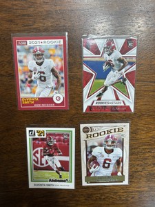 DeVonta Smith Rookie Card Lot, Four Different Rookie Cards, Philadelphia Eagles NFL