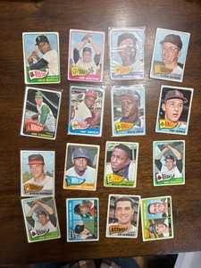 1965 Topps Baseball Card Lot, 16 Cards, Lower Grade