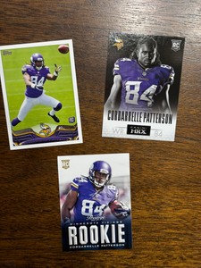 Cordarrelle Patterson Rookie Card Lot, Four Different Rookie Cards, Minnesota Vikings