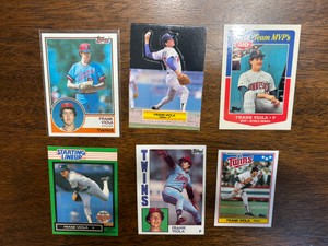 Vintage Minnesota Twins Card Lot, Kent Hrbek, Jim Perry, Jim Katt Six Cards in Lot