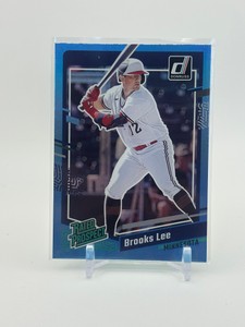 2023 Donruss Carolina Blue Brooks Lee Rookie Card Rated Prospect Minnesota Twins