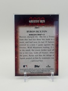 2023 Topps Series 1 - 2022s Greatest Hits Byron Buxton Minnesota Twins