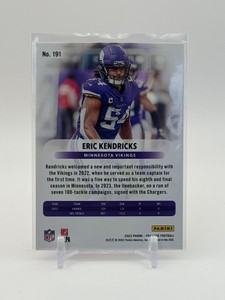 2023 Prestige Eric Kendricks Xtra Points Red Parallel Serial #d 497599 Minnesota Vikings