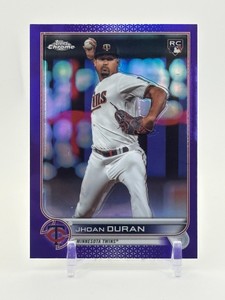 2022 Topps Chrome Update Series - Jhoan Duran #USC34 Purple Refractor Rookie Card