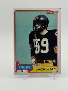 1981 Topps - Jack Ham NFL Hall of Fame and Pittsburgh Steelers Legend