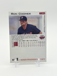 1997 Fleer - Ron Coomer On-Card Autograph Minnesota Twins