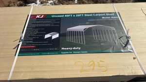 2025 K4020 Unused 40ft x 20ft SteeI Carport Shed