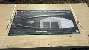 2025 K2223 Unused 23ftx22ft Double Garage Metal shed